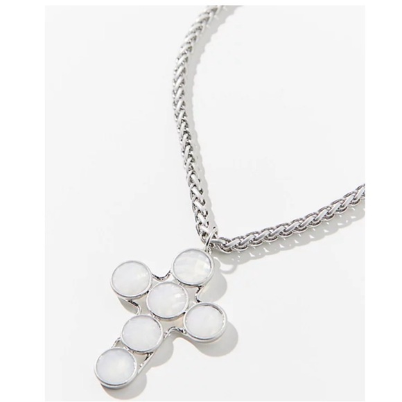 Urban Outfitters Jewelry - Urban outfitters Ozzy Statement Cross Necklace NEW